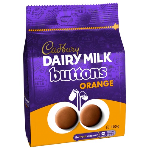 Cadbury Dairy Milk Orange Chocolate Giant Buttons Bag