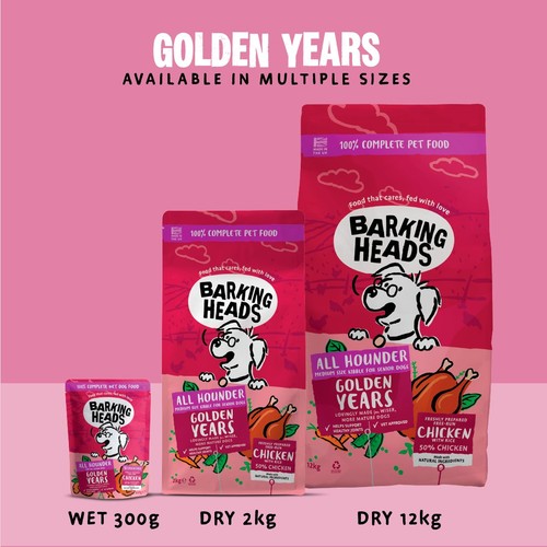 Barking Heads Golden Years Dry Dog Food 