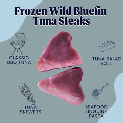 The Fish Society Wild Bluefin Tuna steaks