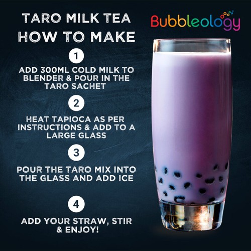 Bubbleology Milk Bubble Tea Mixology Kit with Tapioca Pearls