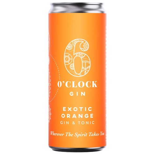 6 O'clock Gin Exotic Orange Gin & Tonic