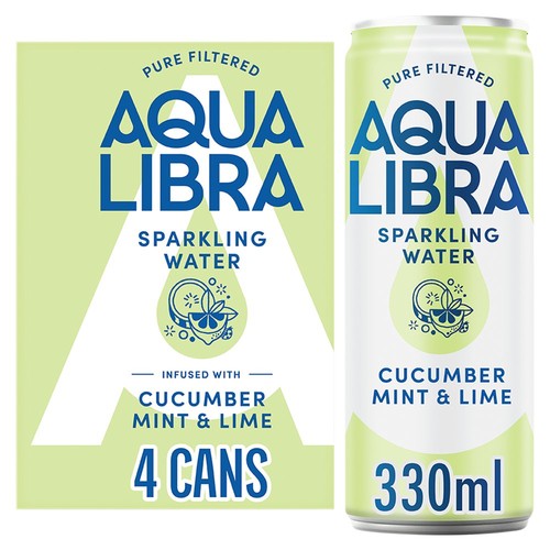 Aqua Libra Cucumber, Mint & Lime Infused Sparkling Water