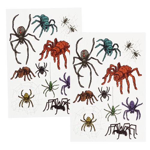 Rex London Halloween Spider Temporary Tattoos