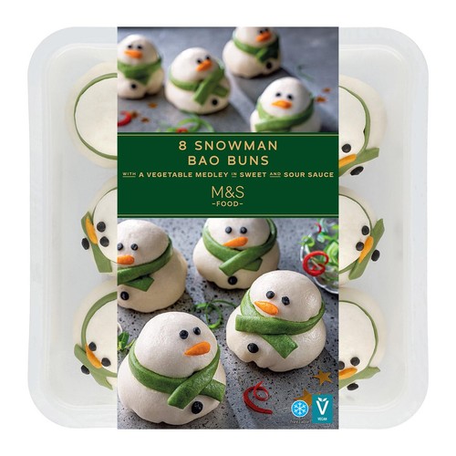 M&S Collection Snowman Bao Buns