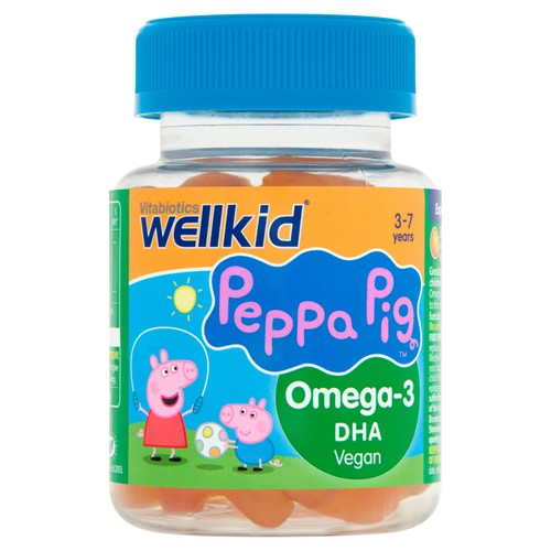 Vitabiotics WellKid Orange Vegan Peppa Pig Omega-3 DHA Jellies 3-7yrs 