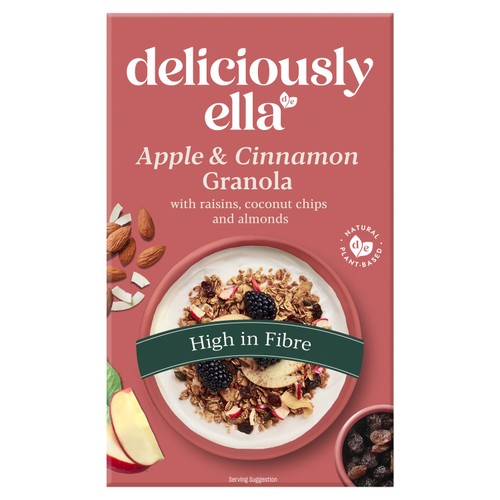 Deliciously Ella Almond, Apple&Raisin Granola with Coconut Chips&Cinnamon 