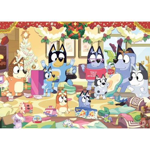 Ravensburger Bluey Christmas 24 piece Giant Shaped Floor Jigsaw Puzzle