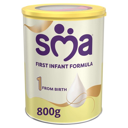 SMA Stage 1 First Infant Baby Milk Formula Powder from birth 800g