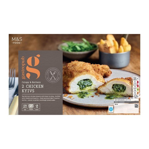 M&S Gastropub 2 Chicken Kyivs Main for Two