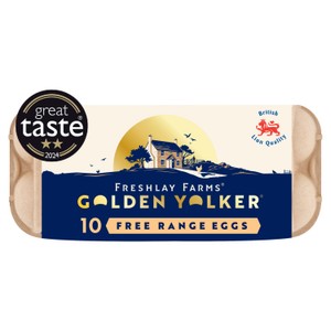 Freshlay Golden Yolks Free Range Eggs 10 Pack 540G