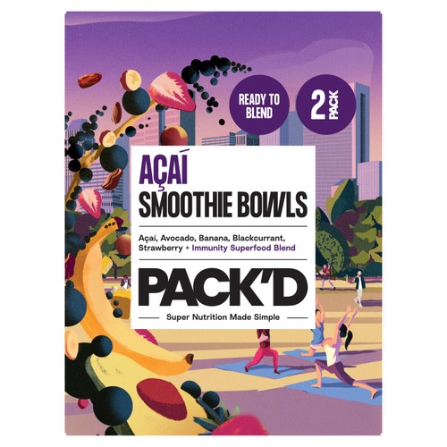 PACK'D Acai Immunity Smoothie Bowls