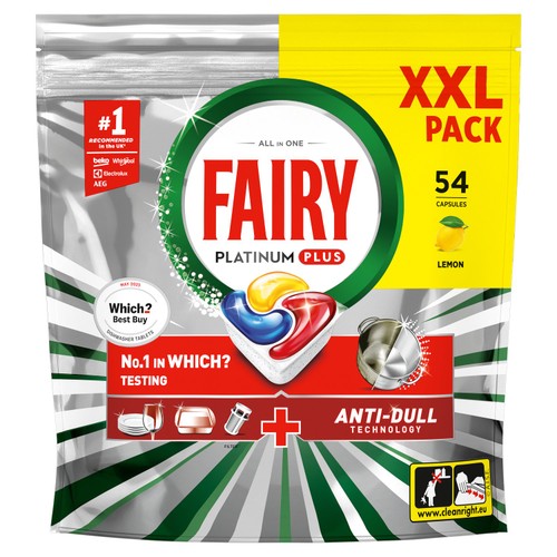 Fairy Platinum Plus Lemon Dishwasher Tablets
