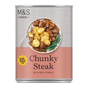 Chunky Steak Pieces in Gravy