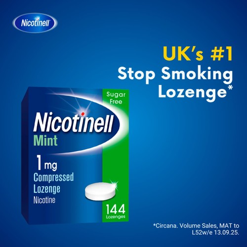 Nicotinell Nicotine Lozenge Stop Smoking Sugar Free Mint 1mg