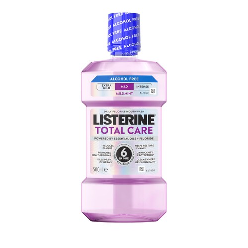 Listerine Total Care Mild Mint Alcohol Free Mouthwash