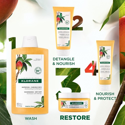 Klorane Nourishing Mask  - Dry hair- with Mango