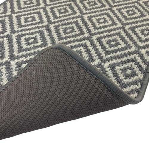 Mighty Mats Geo Soft Loop Mat Light Grey/White Geo