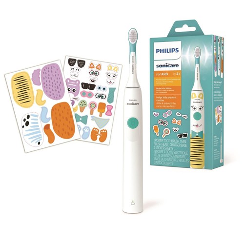 Philips Sonicare for Kids Electric Toothbrush,  Design a Pet Edition, White