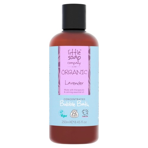 Little Soap Company Organic Concentrated Pure Lavender Bubble Bath 250ml
