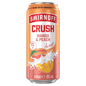 SMIRNOFF CRUSH MANGO AND PEACH CAN 440ML