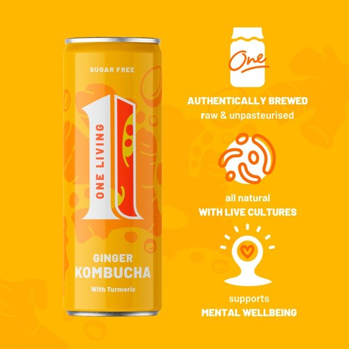 One Living Ginger Kombucha Multipack