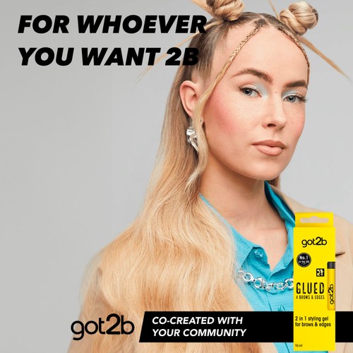 Schwarzkopf got2b Glued 4 Brows & Edges 2 in 1 Hair Gel