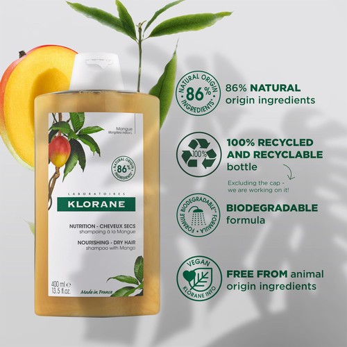 Klorane Nourishing Shampoo with Mango for Dry Hair