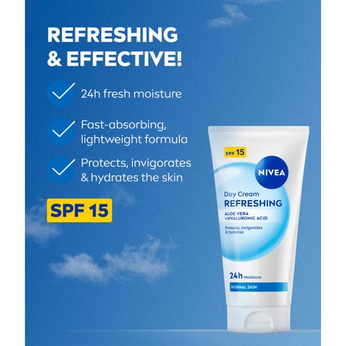 NIVEA Refreshing 24h Day Face Cream SPF15