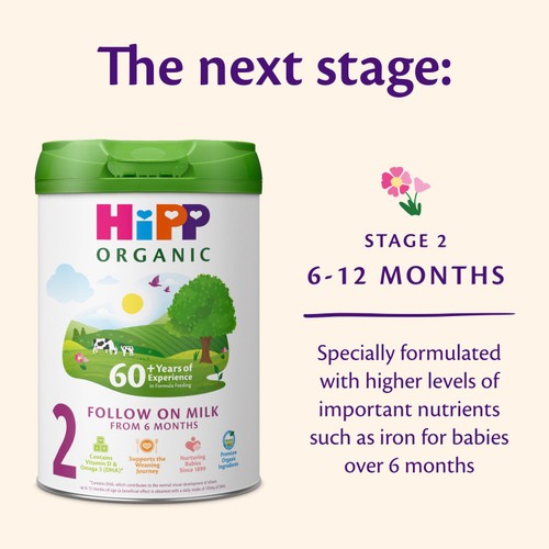 HiPP Organic 1 First Infant Baby Milk Powder Formula From Birth 