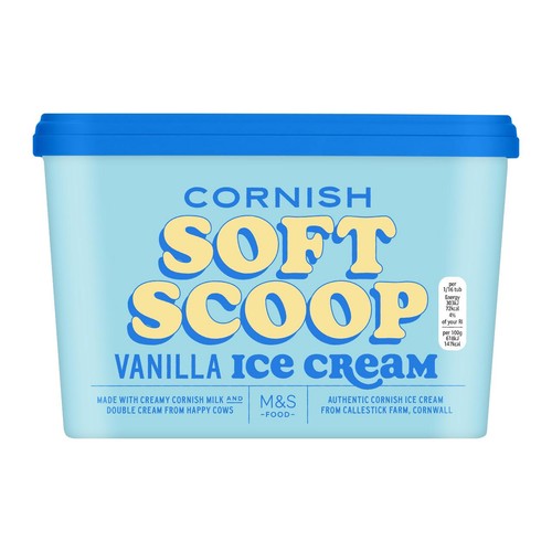 M&S Cornish Soft Scoop Vanilla Ice Cream
