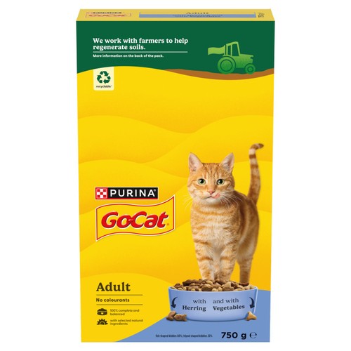Go-Cat Herring with Vegetables Dry Cat Food