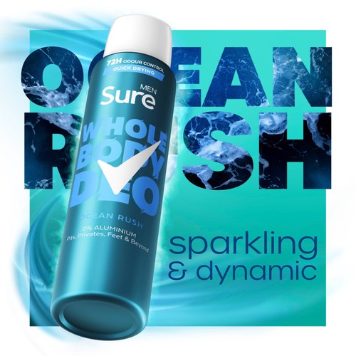 Sure Men Whole Body Ocean Rush Deodorant