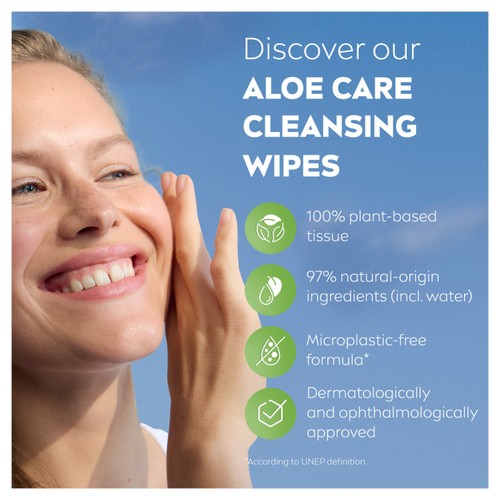 NIVEA Naturally Good Organic Aloe Vera Face Cleansing Wipes 