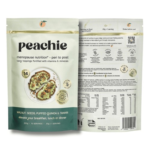 Peachie Walnut, Seeds, Puffed Quinoa & Tamari Toppings