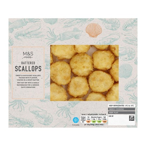 M&S Battered Scallops