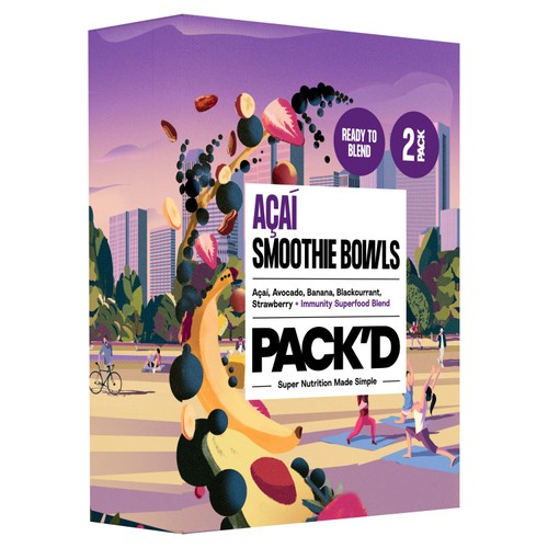 PACK'D Acai Immunity Smoothie Bowls