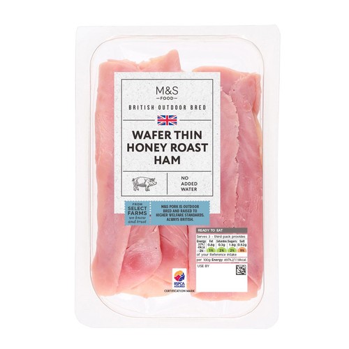 M&S British Honey Roast Ham Wafer Thin