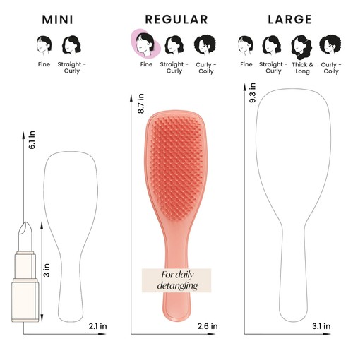 Tangle Teezer Ultimate Detangler Fine & Fragile Sweet Cinnamon