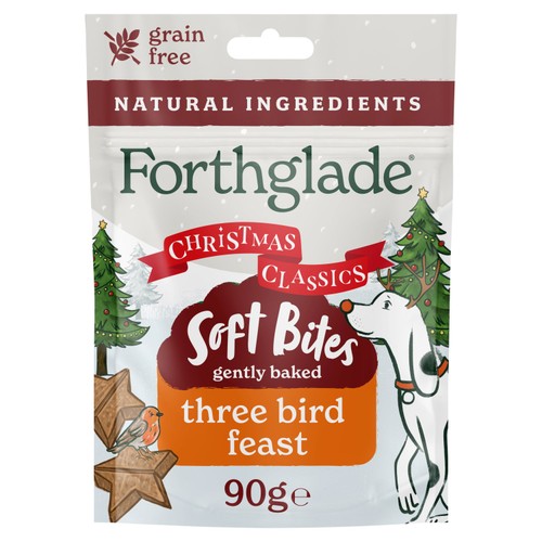 Forthglade Christmas Three Bird Feast Natural Soft Bites