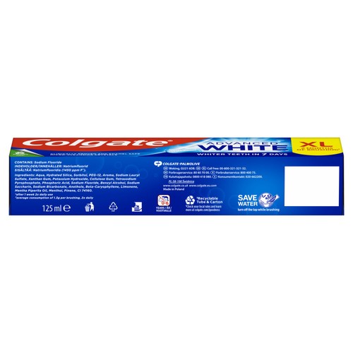 Colgate Advanced White Teeth Whitening Toothpaste