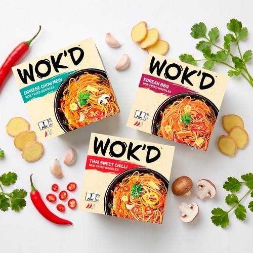 WOK'D CHINESE CHOW MEIN WOK FRIED NOODLES