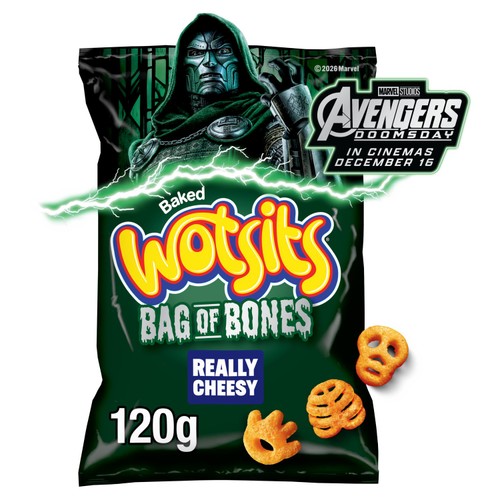 Wotsits Bag of Bones Really Cheesy Sharing Snacks