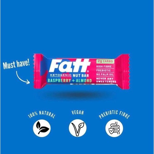 Fatt Raspberry & Almond Ketogenic Nut Bar