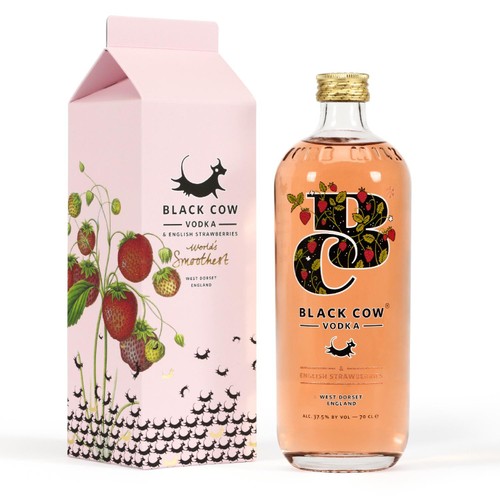 Black Cow & English Strawberries Vodka