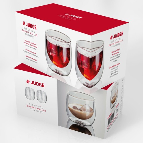 Judge Double Walled Glass Tumbler Set of 2