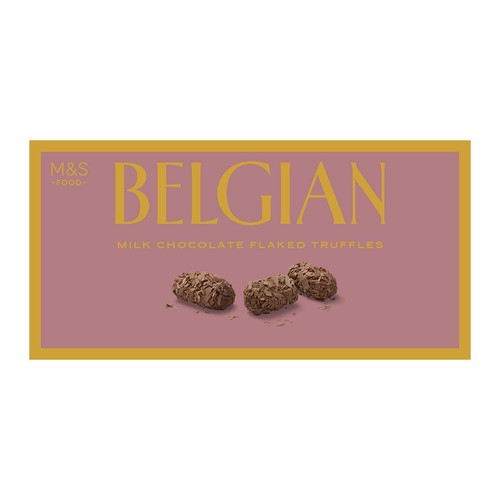 M&S Belgian Chocolatier Milk Chocolate Flaked Truffles