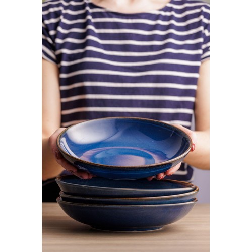 Mason Cash Reactive Blue Pasta Bowl