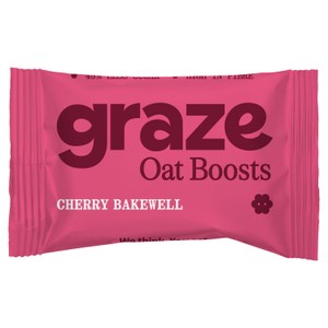 Graze Cherry Bakewell Oat Boosts Flapjack Snack