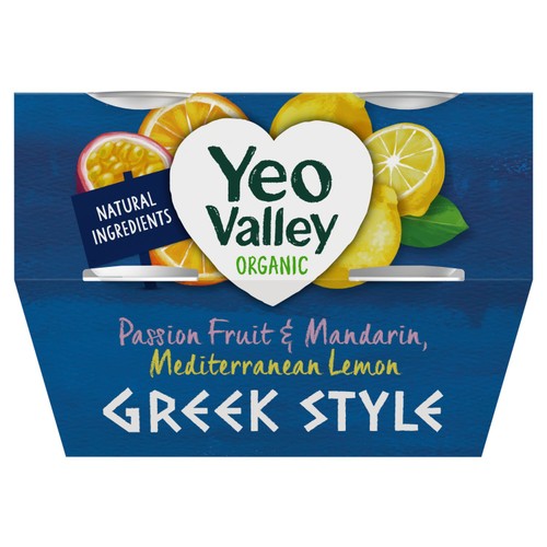 Yeo Valley Organic Mediterranean Lemon Greek Style Yogurt