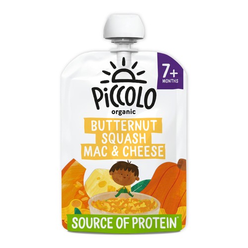 Piccolo Butternut Squash Mac & Cheese Baby Food Pouch 7+ Months